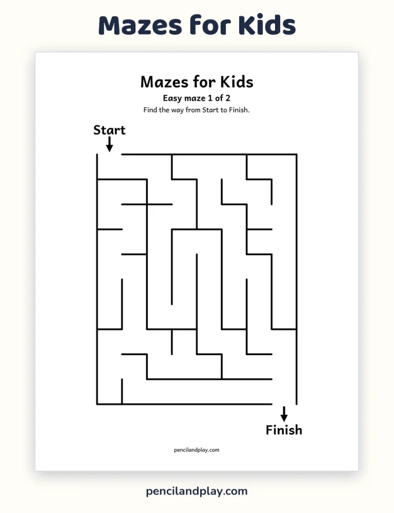 Free Printable Mazes for Kids